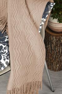 Pletená deka Marilyn Latte béžová 170 cm