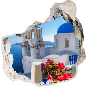 Fototapeta díra na zeď 3D Santorini Řecko nd-p-87829826