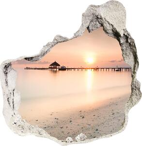 Nálepka fototapeta 3D výhled Pláž Maledivy nd-p-87760968
