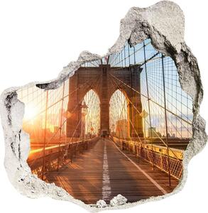 Fototapeta díra na zeď 3D Brooklynský most nd-p-87335557