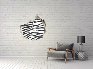 Fotoobraz díra na stěnu nálepka Zebra pozadí nd-p-87477290
