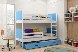Dětská patrová postel Tami 2 BMS 80 x 190 Barva: Borovice / fialová