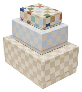 OYOY LIVING DESIGN Úložné boxy Mana - 3 kusy "Multi" OYOY
