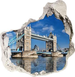 Fototapeta díra na zeď 3D Tower bridge Londýn nd-p-88558446