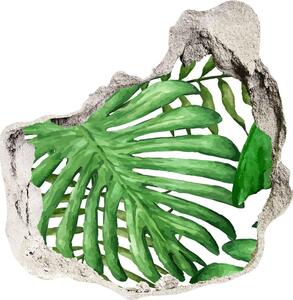 3D díra nálepka Tropické listí nd-p-88986198