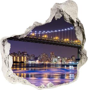 Fototapeta díra na zeď 3D Most v New Yorku nd-p-88613776