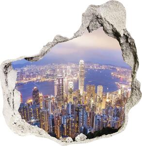 Fototapeta díra na zeď 3D Hongkong panorama nd-p-89343951