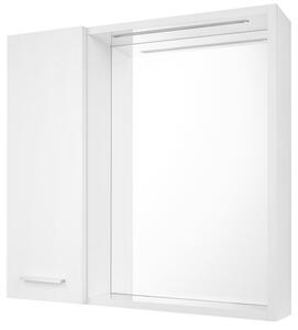 Aqualine Aqualine, ZOJA/KERAMIA FRESH STRIP galerka s LED osvětlením, 60x60x14cm, lava, bílá, 45021S