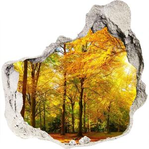 Nálepka fototapeta 3D výhled Podzim les nd-p-89529230