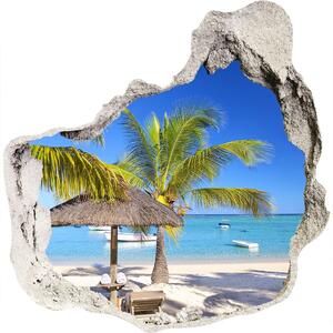 Nálepka fototapeta 3D výhled Pláž Mauricius nd-p-89713117