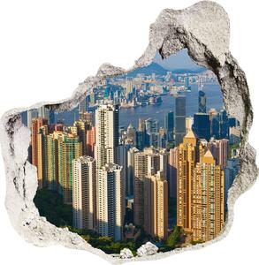 Fototapeta díra na zeď 3D Hongkong panorama nd-p-90238708