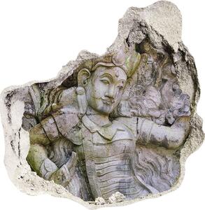 Fototapeta díra na zeď 3D Kamenná socha nd-p-90661239