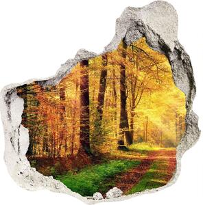 Nálepka fototapeta 3D výhled Podzim les nd-p-91078750