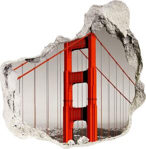 Fototapeta díra na zeď 3D Most San Francisco nd-p-91736681