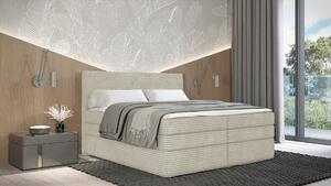 Americká postel 140x200 CALVIA 1 - ecru + topper ZDARMA