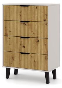 Komoda Borg Duo 4Š kašmír / dub artisan