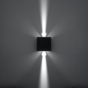 LUCA LED IP54 Nástěnné světlo, černá SL.0545 - Sollux