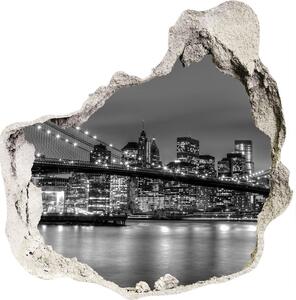 Fotoobraz díra na stěnu nálepka Brooklynský most nd-p-94815409