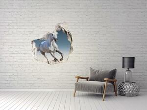 Fototapeta díra na zeď Bílý kůň ve cvalu nd-p-95257889