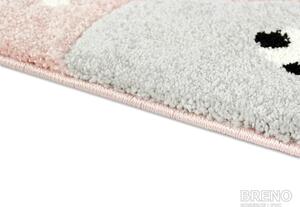 Teppiche Lalee OHG. Kusový koberec AMIGO 324/pink, Růžová, Vícebarevné, 80 x 150 cm