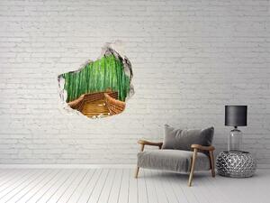 Díra 3D fototapeta na stěnu nálepka Bambusový les nd-p-97156437