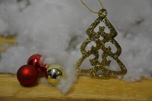 CERINO Ozdoba vánoční stromeček 7cm zlatý