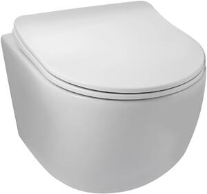Balneo Luna wc mísa se sedátkem s pomalým sklápěním závěsná bez splachovacího kruhu bílá G0101010101-2