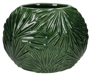 Animadecor Váza Earthenware palma zelená 28 cm
