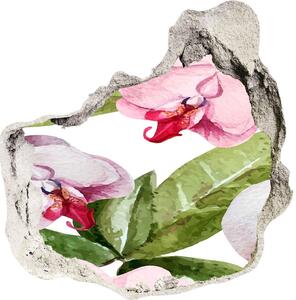 Nálepka díra na zeď Růžové orchideje nd-p-98952398