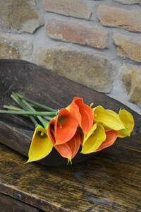 CERINO Umělá květina Kala 66cm oranžová