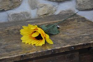 CERINO Umělá květina Slunečnice 70cm jeden květ