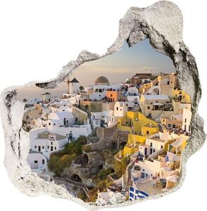 Foto fotografie díra na zeď Santorini Řecko nd-p-99648927