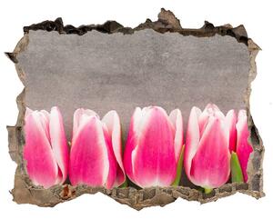 Samolepící nálepka na zeď Růžové tulipány nd-k-102142486