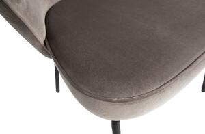 Fialová Sametová Židle Admit 77 × 60 × 59 cm BEPUREHOME