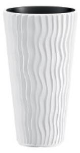 Prosperplast květináč Sandy slim mrazuvzdorný DPSP 300, výška 51cm bílá