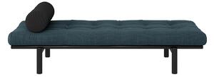Lenoška Next Daybed Black lacquered/Pale Blue 200 × 75 × 12 cm
