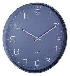 KARLSSON Nástěnné hodiny Lofty modrá ∅ 40 × 4,5 cm