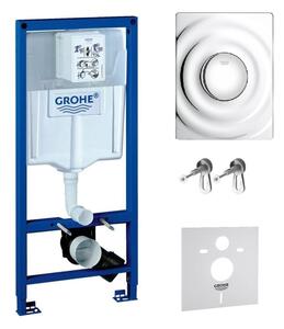 Sada podomítkový WC modul Grohe Rapid SL 38539001, splachovací tlačítko Grohe Surf 38574000