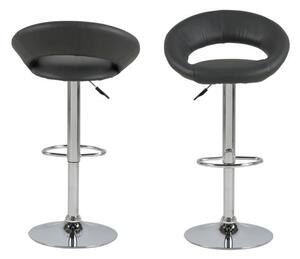 ACTONA Barová židle Plump − šedá 100 × 56 × 50 cm