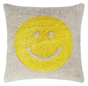 TUFTED SMILE Polštář 50 x 50 cm - šedá