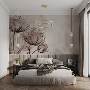 Fototapety Pastelové tulipány s lehkým vintage efektem, Fototapety květiny, w03796 : uwalls.cz