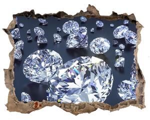 Samolepící díra na stěnu nálepka Diamanty nd-k-110906772