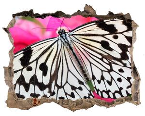 Díra 3D fototapeta nálepka Motýl na květině nd-k-111962748