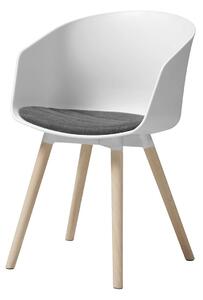 ACTONA Sada 2 ks − Židle s opěrkou Moon − šedá 80,7 × 51,5 × 53 cm