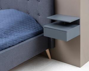 ACTONA Noční stolek Ashlan − šedá 22,5 × 35 × 32 cm
