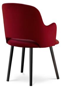 Červená Sametová židle Laelia MILO CASA