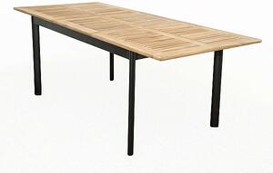 DOPPLER Hliníkový stůl rozkládací CONCEPT 150/210x90 cm (teak)
