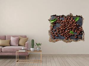 Nálepka 3D díra na zeď Zrnka kávy nd-k-115651313