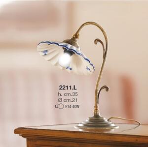 Keramická stolní lampa Fiori 2211.L - MODRÁ