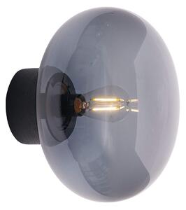 Nástěnná lampa Karl-Johan "Black Stained Oak / Smoked Glass" New Works